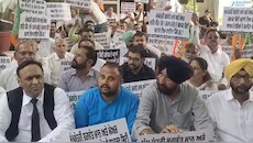 ਜਲੰਧਰ ਵਿੱਚ ਬੀਜੇਪੀ ਨੇ ਨਗਰ ਨਿਗਮ ਦਫ਼ਤਰ ਬਾਹਰ ਲਗਾਇਆ ਧਰਨਾ